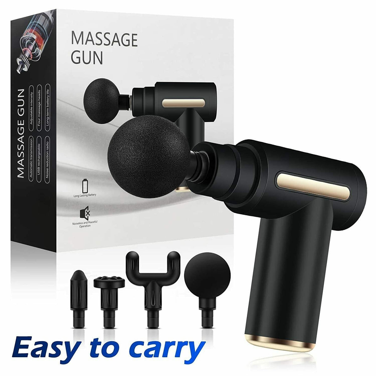 VelvaBloom deep tissue massager with multiple heads for targeted muscle relief. Main image