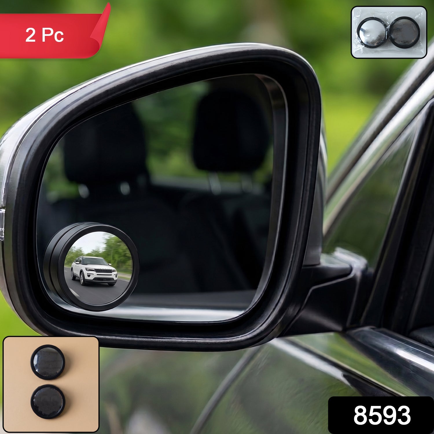 360° Adjustable Blind Spot Mirror – Wide-Angle Rear View Enhancement Secondary image
