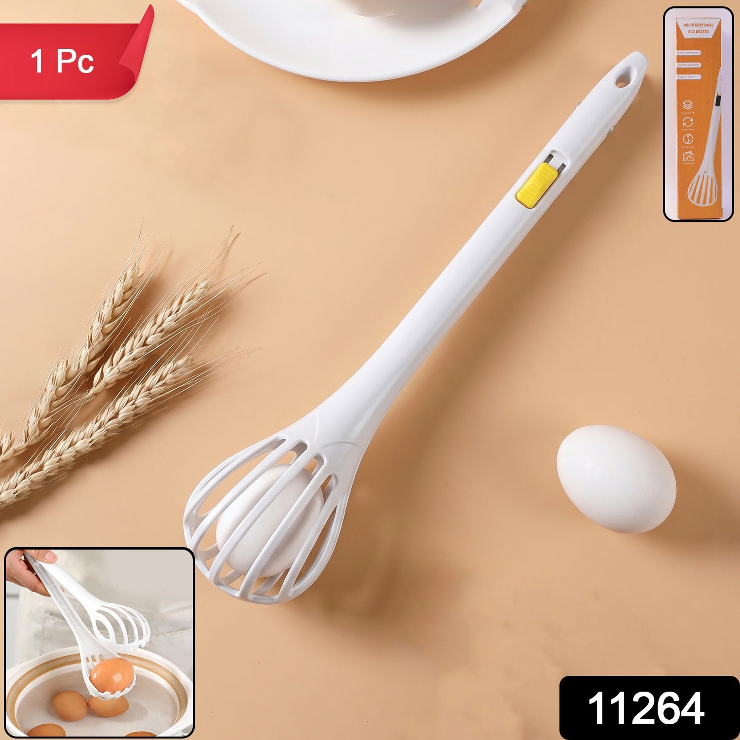 Manual Egg Beater – Versatile Kitchen Mixing Tool for Eggs & Batters Secondary image