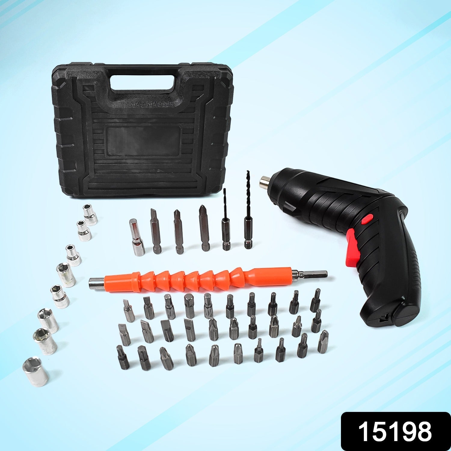 Cordless Electric Screwdriver – 48-Pc Bit Set & LED | BoltForce Secondary image