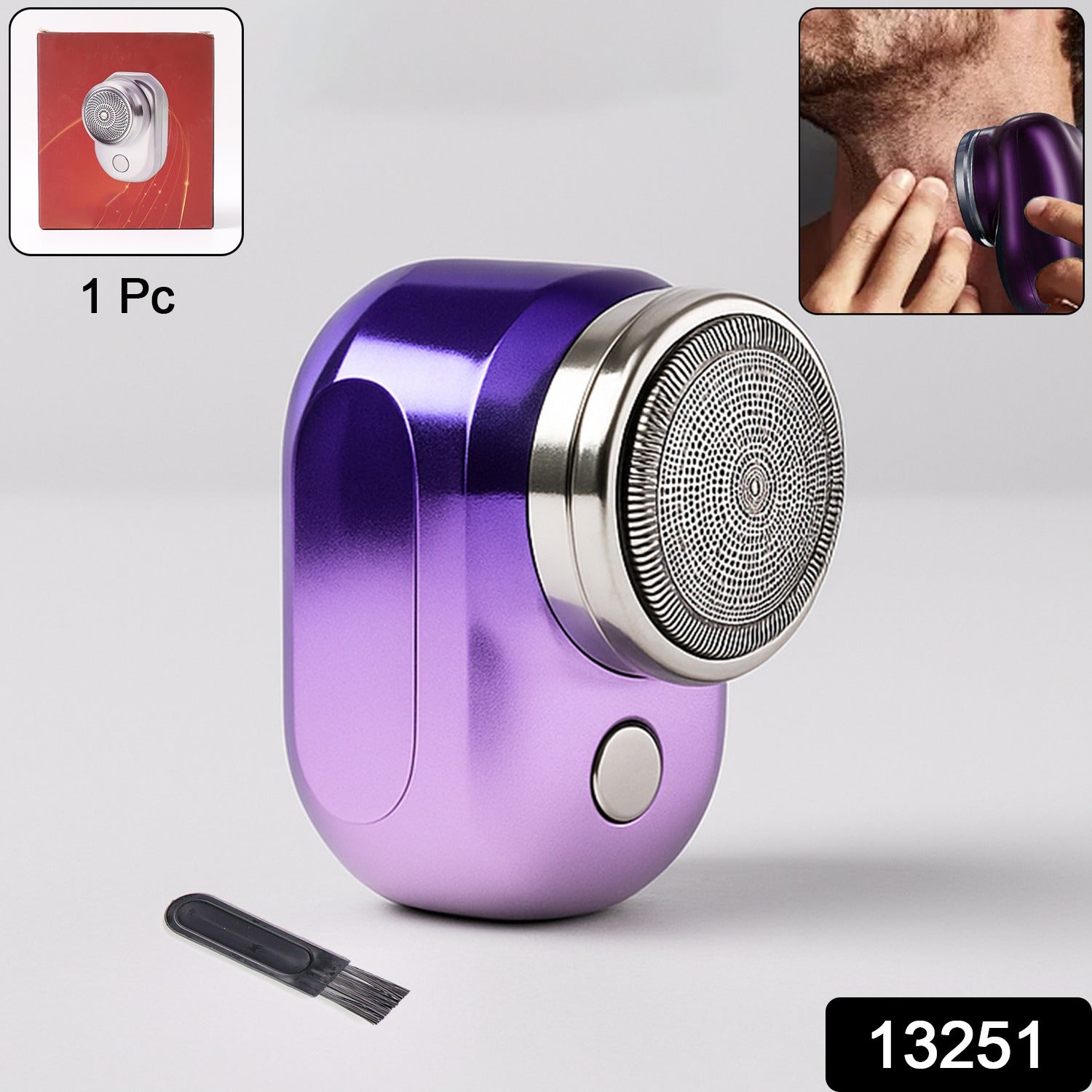 Electric Beard Trimmer – Portable USB Rechargeable Grooming Secondary image