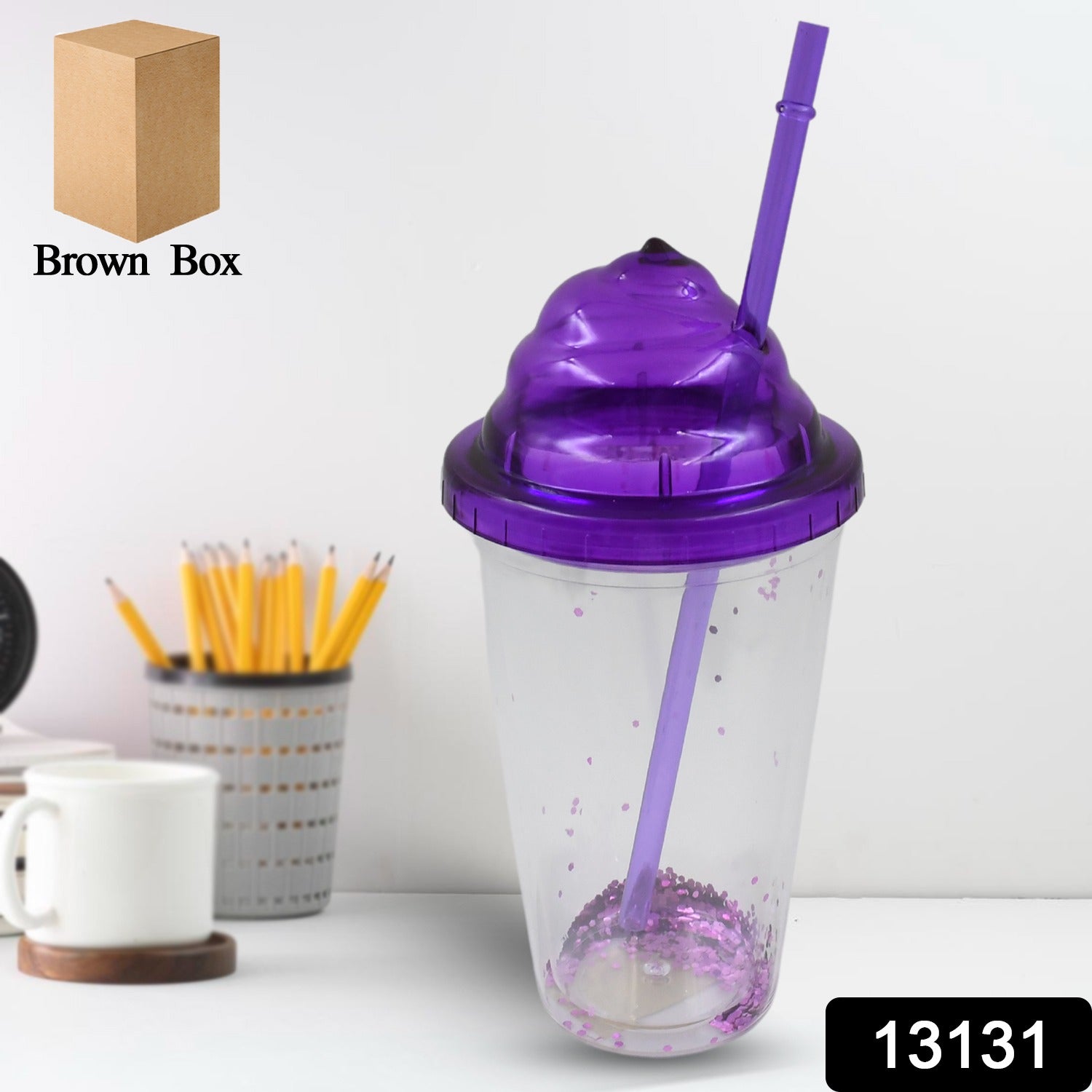 Plastic Cold Drink Tumbler – Double-Wall & Reusable Straw | Hydrozilla Secondary image