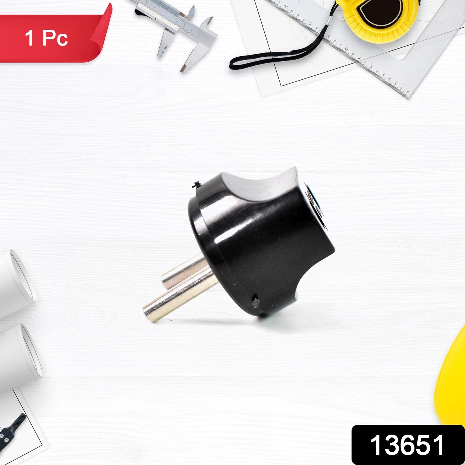 2 Pin Plug Adapter – Universal to Indian Socket Converter | Compshop Secondary image