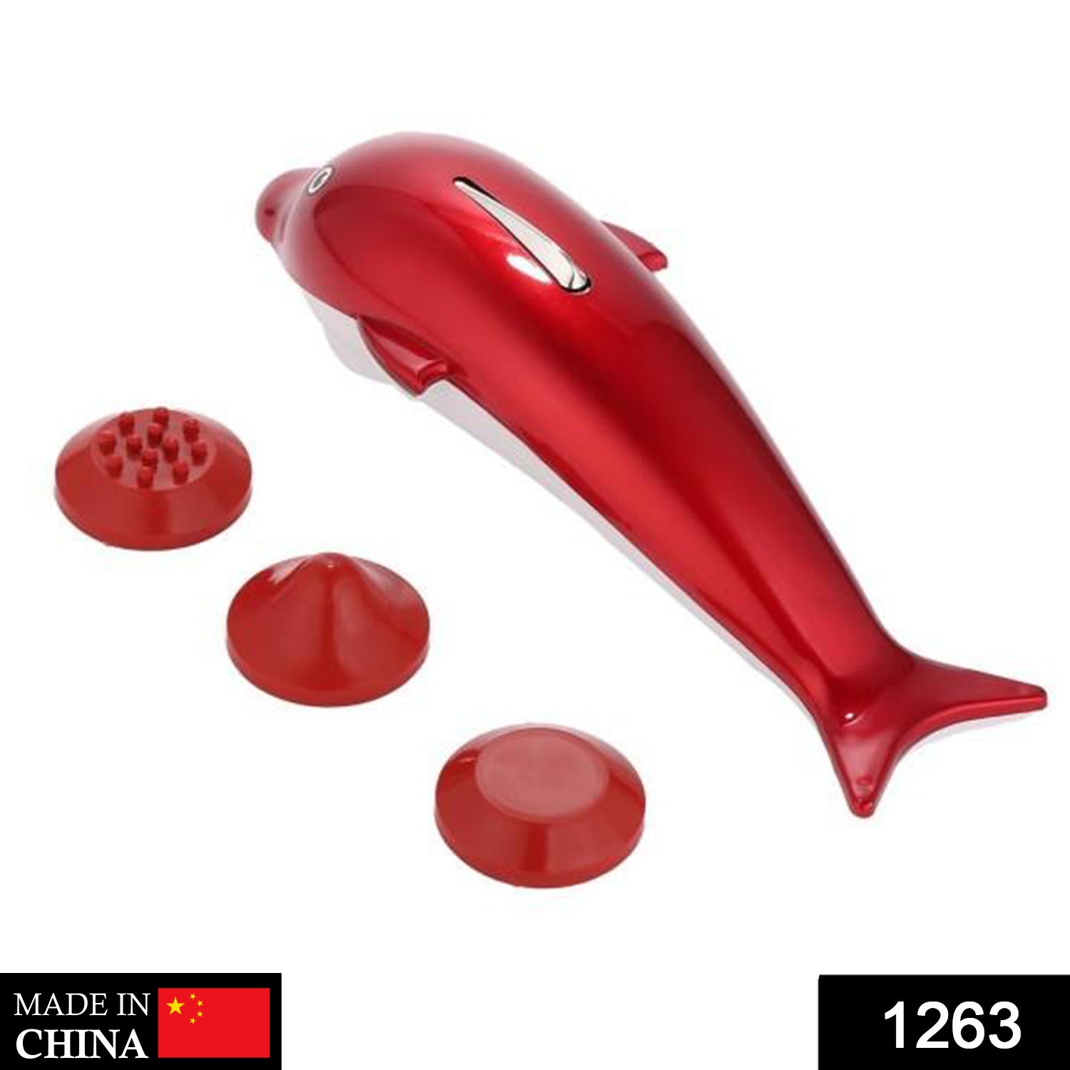 Dolphin Handheld Massager – Pain & Stress Relief | VelvaBloom Secondary image