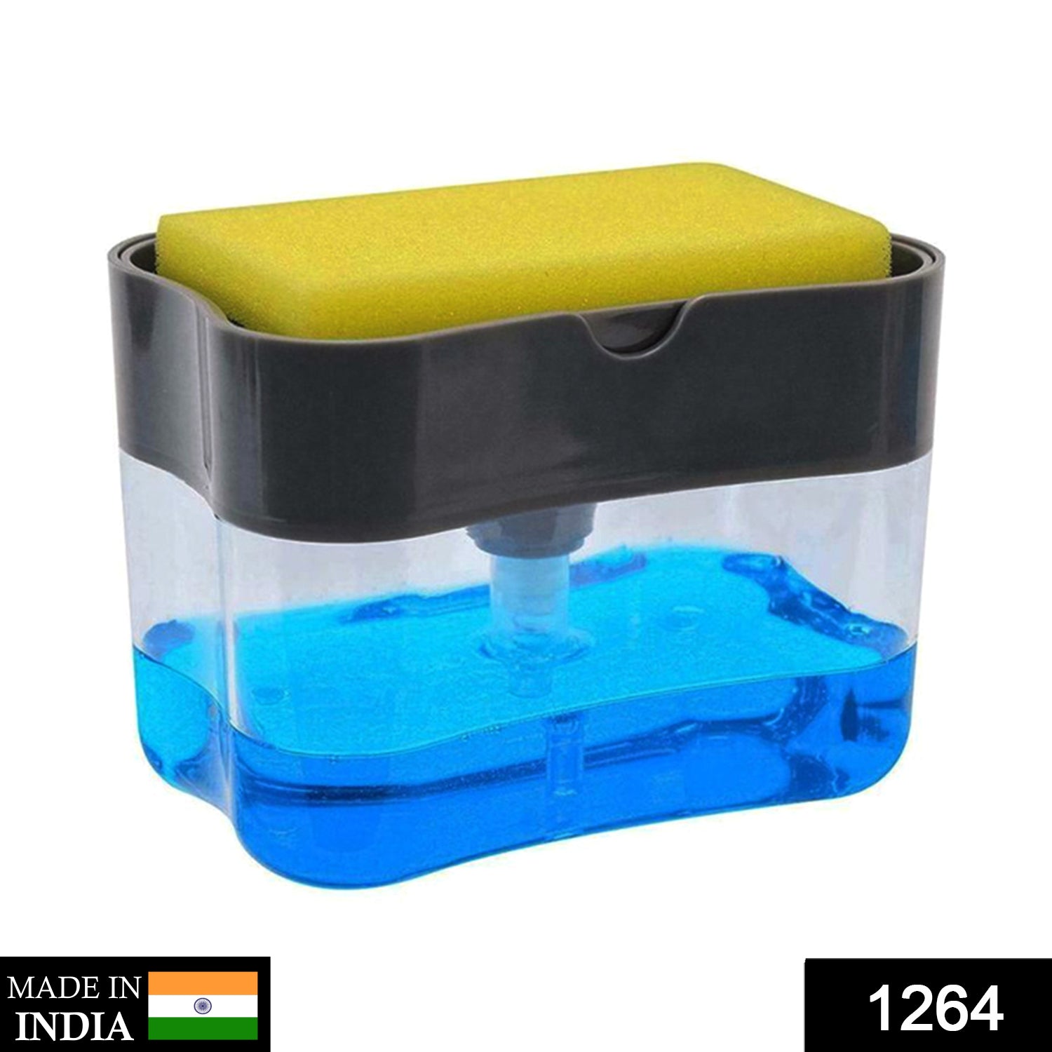 2-in-1 Soap Dispenser – Countertop Sponge Caddy for Kitchen | VelvetBubbles Secondary image