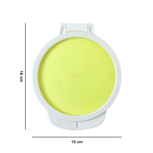 Airtight round food preservation container for kitchen use