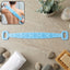 Main view of silicone back scrubber belt with dual handles