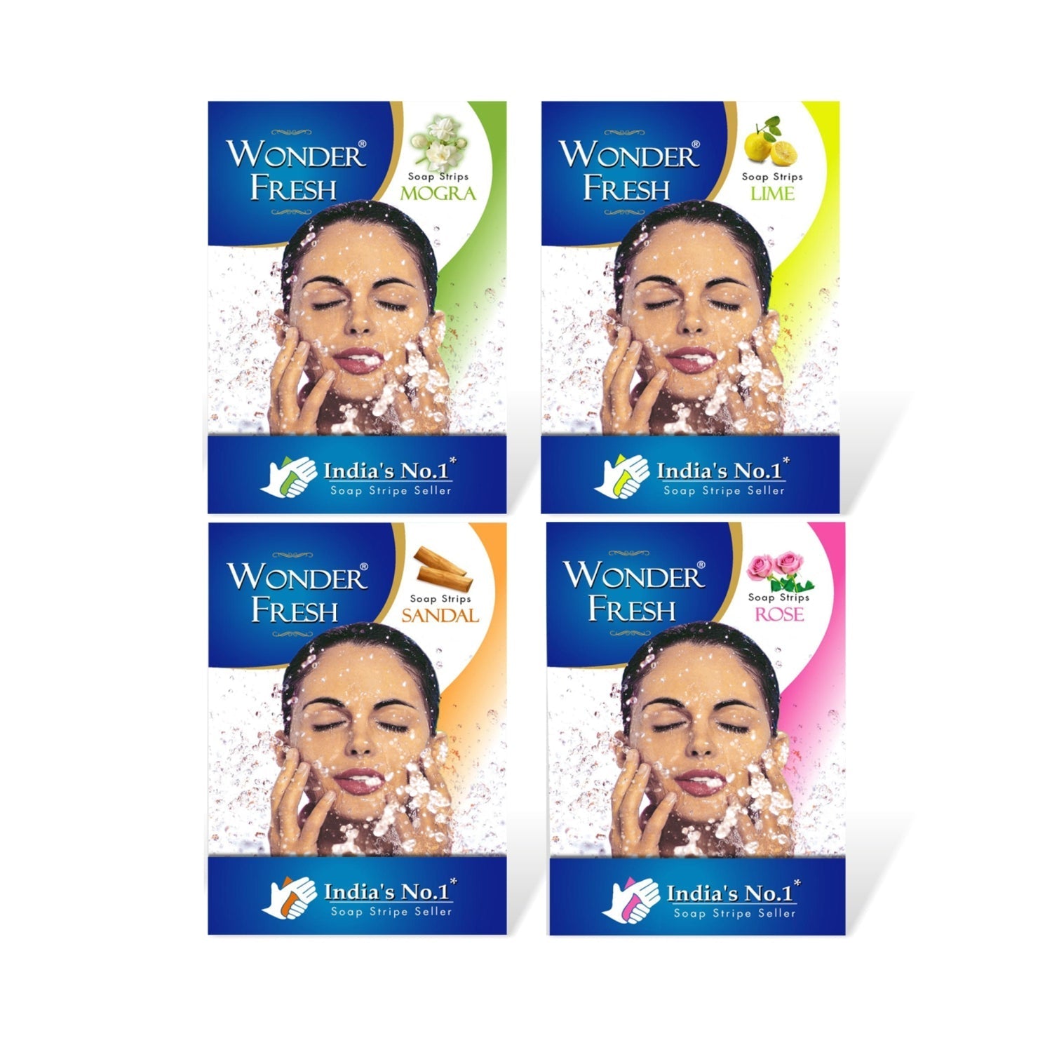 Paper Soap Strips – Jasmine Travel Hand Wash (100pc) | Wonder Fresh Secondary image