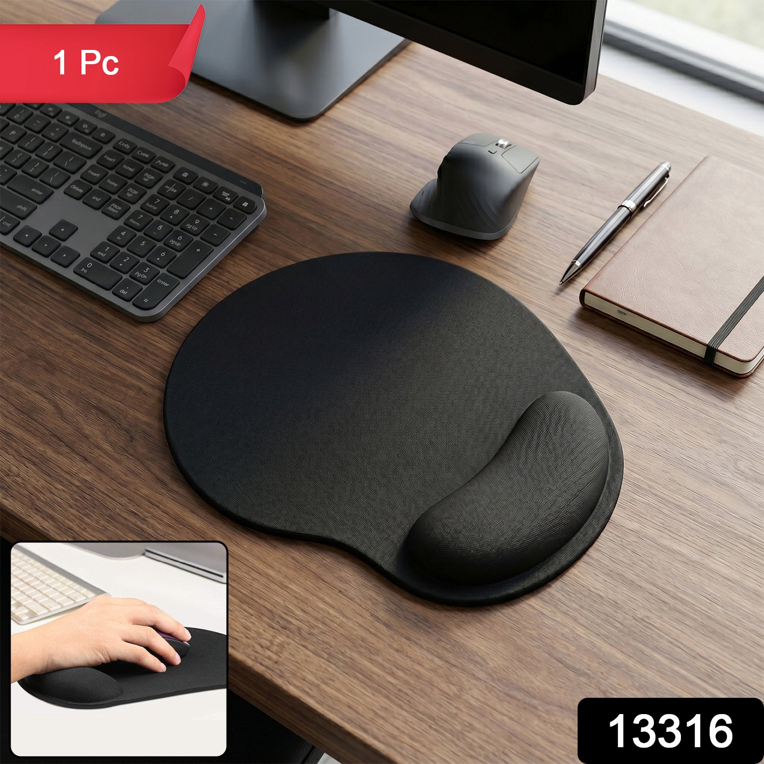 Ergonomic Gaming Mouse Pad – Wrist Support & Non-Slip Base for Precision Secondary image