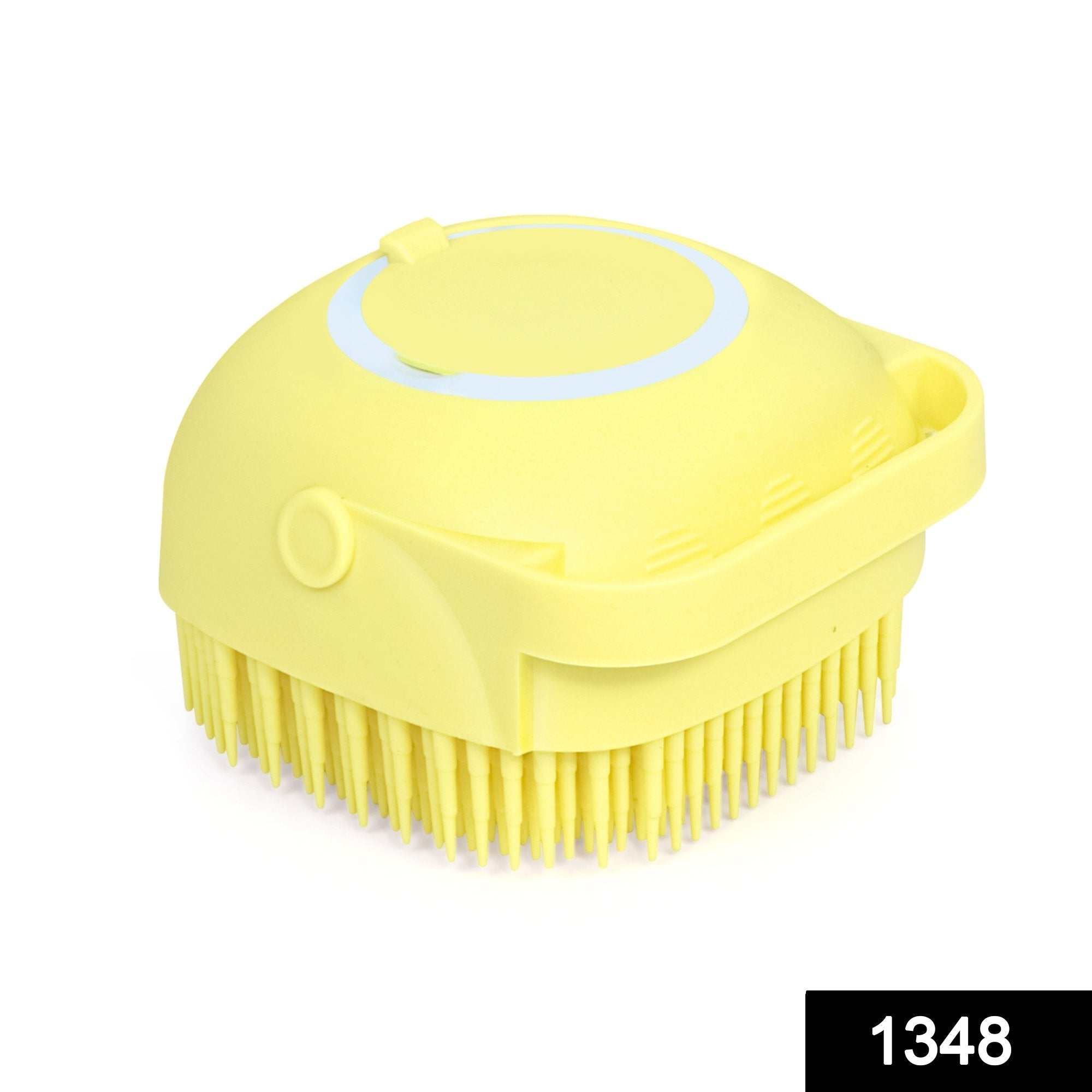 Silicone Bath Brush – Built-in Shampoo Dispenser | VelvaBloom Secondary image