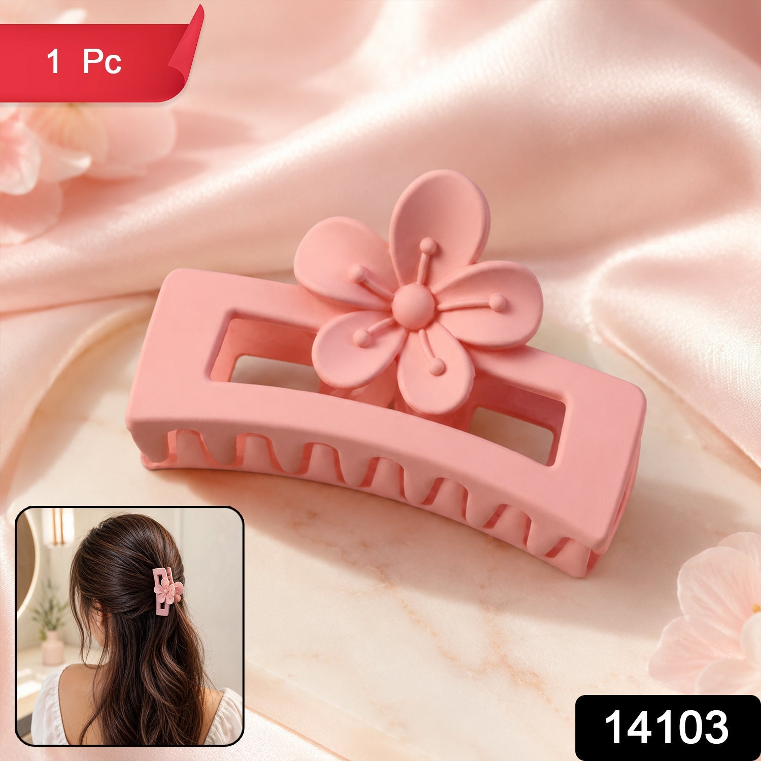 Plastic Hair Claw Clip – Strong Grip & Trendy Design for Women & Girls Secondary image