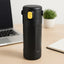 Insulated water bottle front view showing sleek, leak-proof design