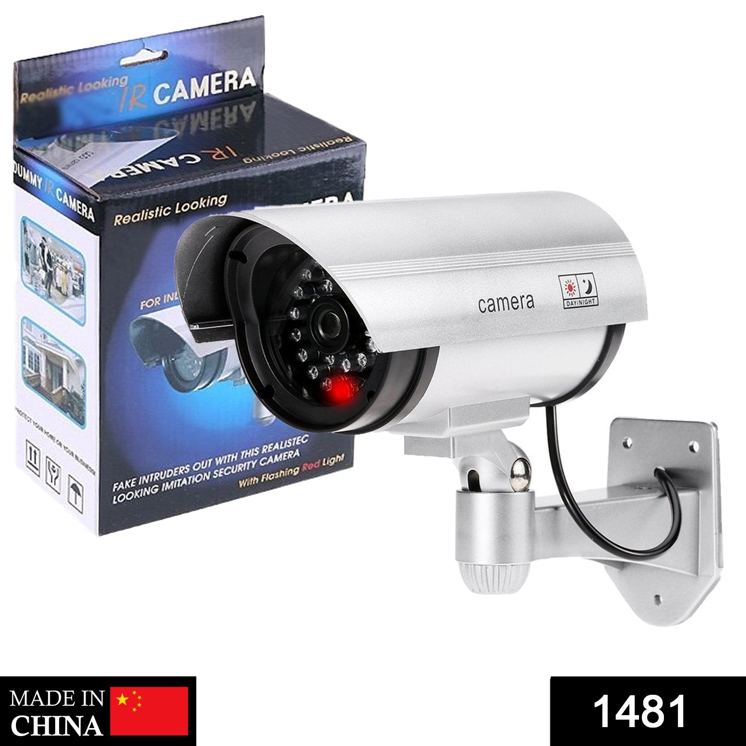 Dummy Security Camera – Outdoor Fake CCTV with LED | AutoSafeo Secondary image