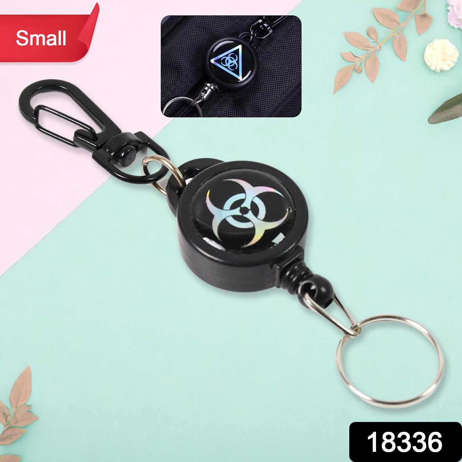 Retractable Key Chain – Anti-Lost Steel Wire Reel | Velvet Wheels Secondary image