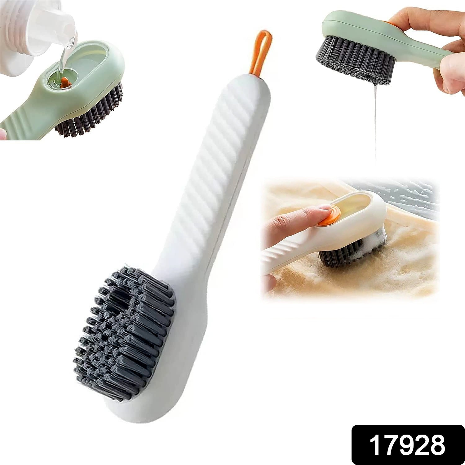 Scrubbing Brush with Dispenser – Multi-Purpose Cleaning | Velvet Wipe Secondary image