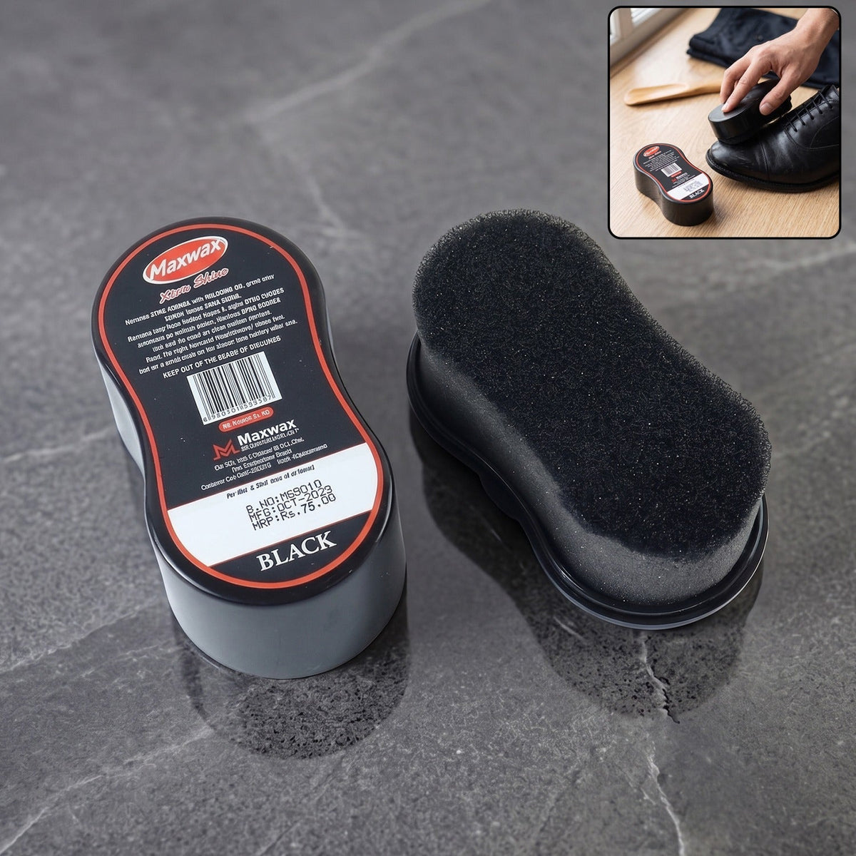 Leather shoe shine in portable 4.5 ML pack Main image