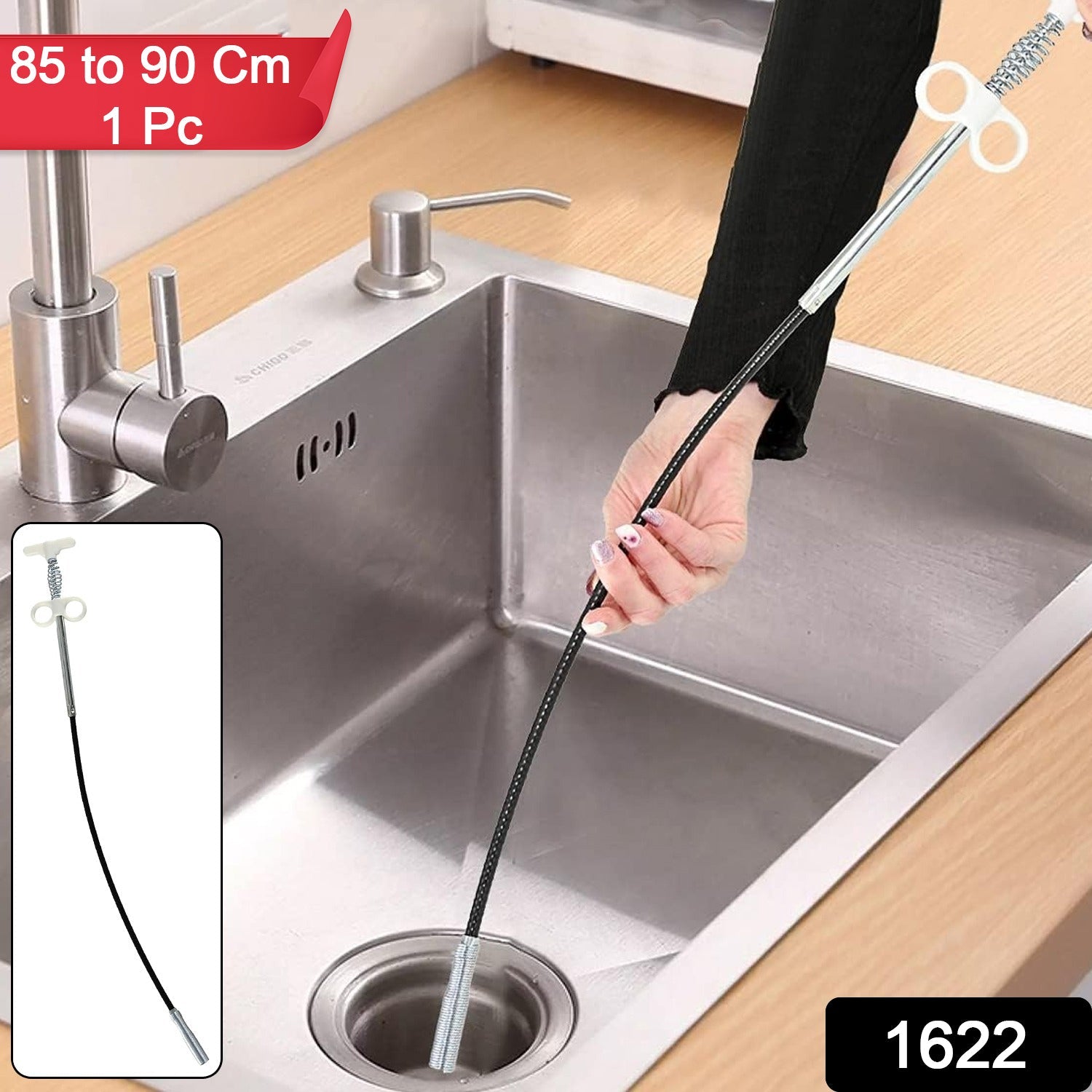 Drain Cleaner Tool – 90cm Clog Remover | ToolMate Pro Secondary image