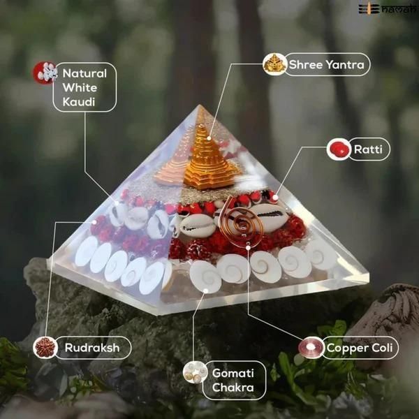 Crystal Wealth Gomati Chakra Shree Yantra Pyramid Main image