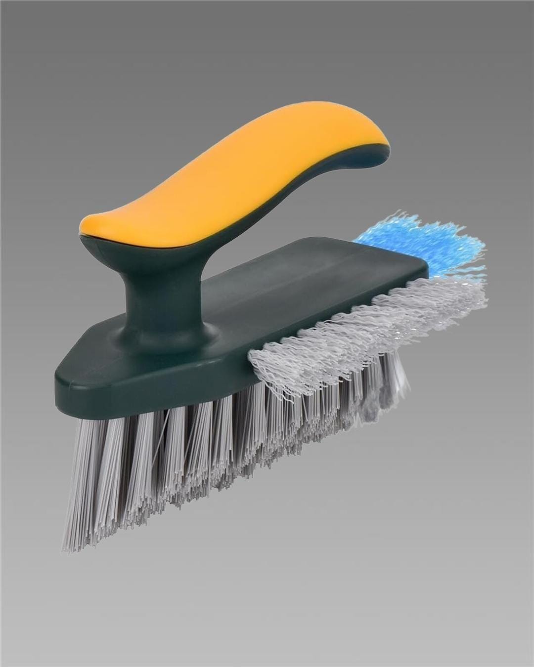 Tile Grout Cleaner Brush with Squeegee Wet and Dry Brush (Multicolor) Plastic Wet and Dry Broom  (Multicolor). Main image