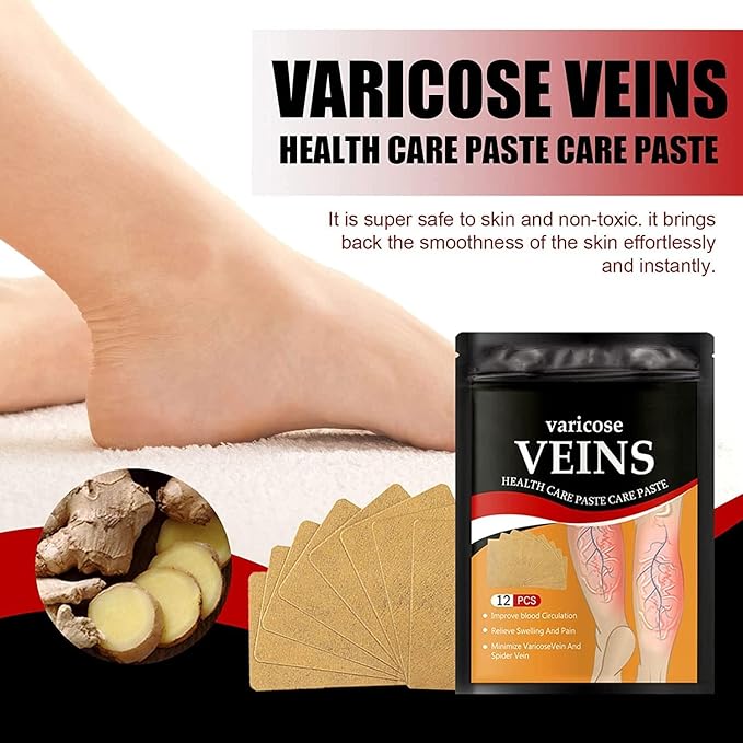 Varicose Veins Treatment Patch,12 PCS Varicose Veins Remover For Legs Patch Spider Veins Removal for Legs Patch Secondary image