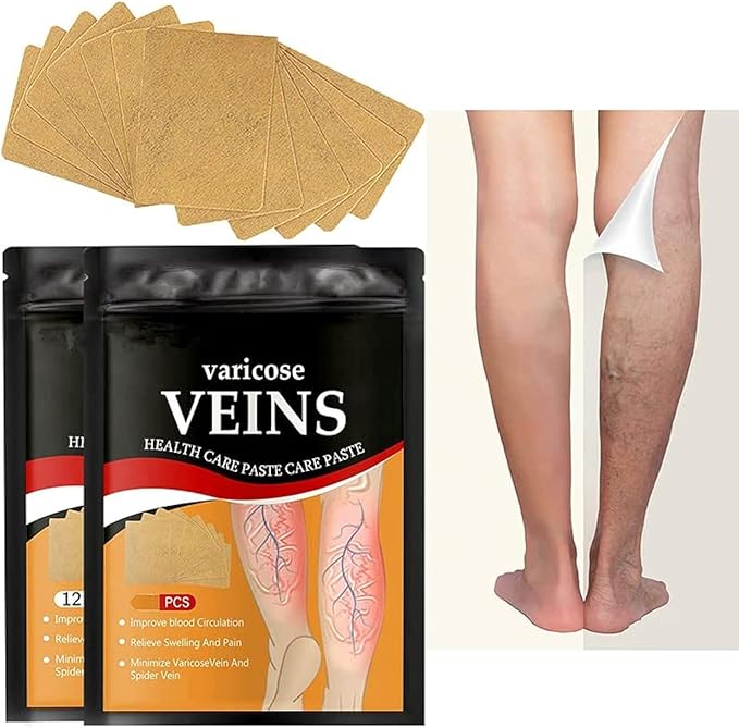 Varicose Veins Treatment Patch,12 PCS Varicose Veins Remover For Legs Patch Spider Veins Removal for Legs Patch Main image