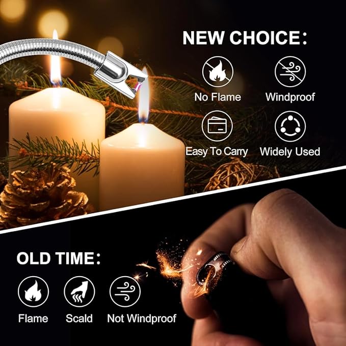 Rechargeable Electric Gas Lighter , Candles Secondary image