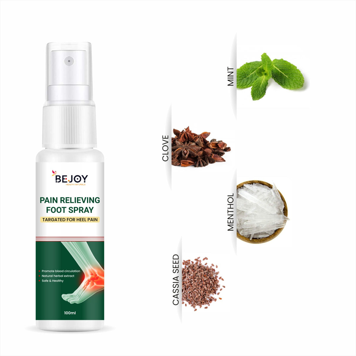 Bejoy Fresh Foot Deodorant and Foot Spray, Eliminate Foot Odor Spray Experts Main image