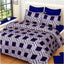 Microfibre Double 3D Luxury Bedsheet with Pillow Covers