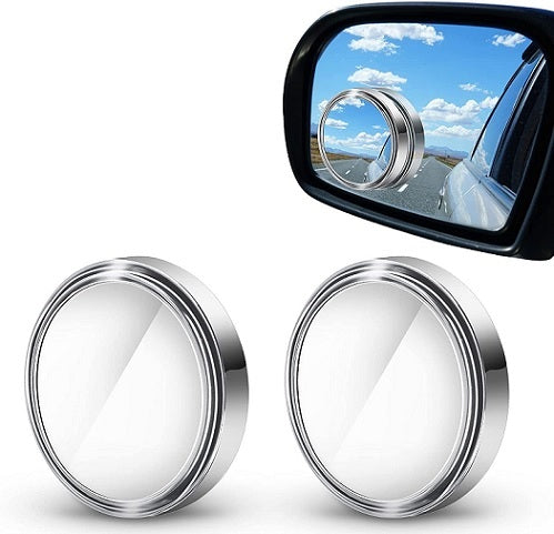 Carvito Blind Spot Mirrors, 2 Inch Round Hd Glass Convex 360° Wide Angle Side Rear View Mirror for Cars Main image