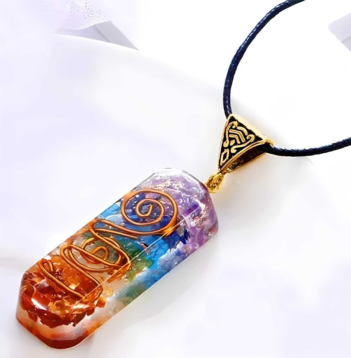 Titanium Quartz Stone Pendant Main image