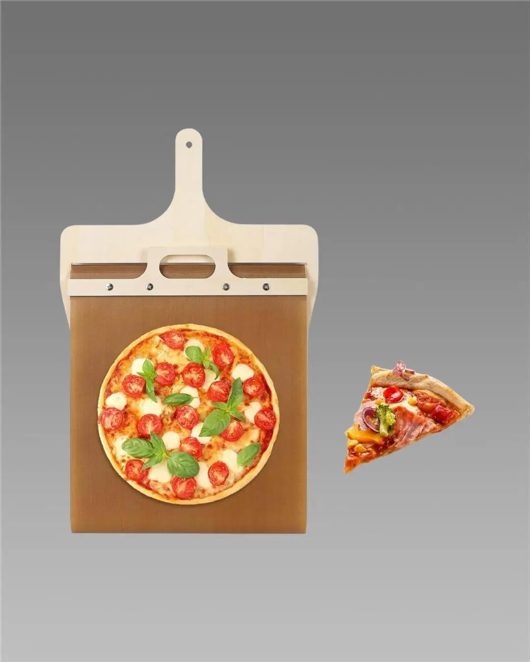 Wooden Pizza Paddle with Smooth Handle for Transfer The Pizza Crust Main image