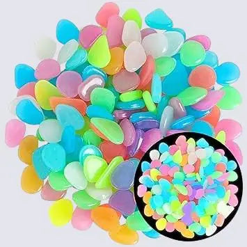 Mixed Color Glow Rocks Decorations Diy Decorative Pebbles Main image