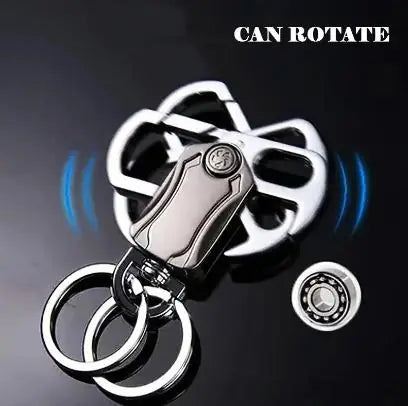 4 in 1 Keychain Spinner Multi-Function Tool Waist Double Ring Keychain Gift Main image