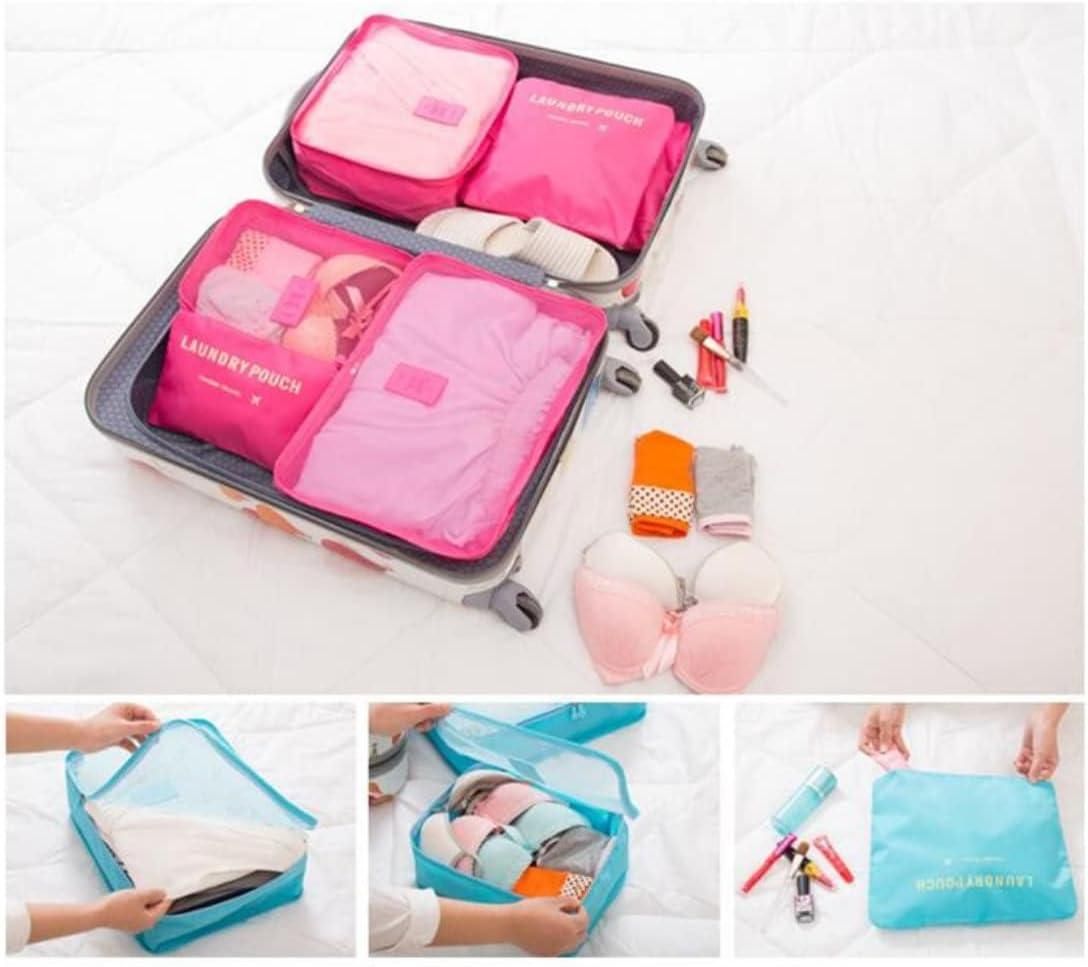 Set of 6 Packing Cube Set for Travel