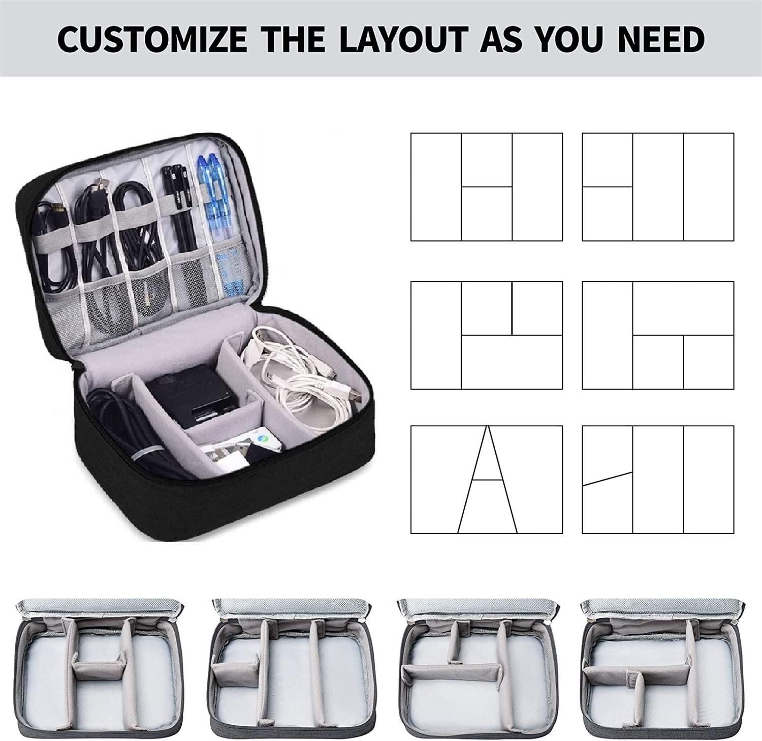 Universal Carry Travel Gadget Bag for Cables, Plug and More Secondary image