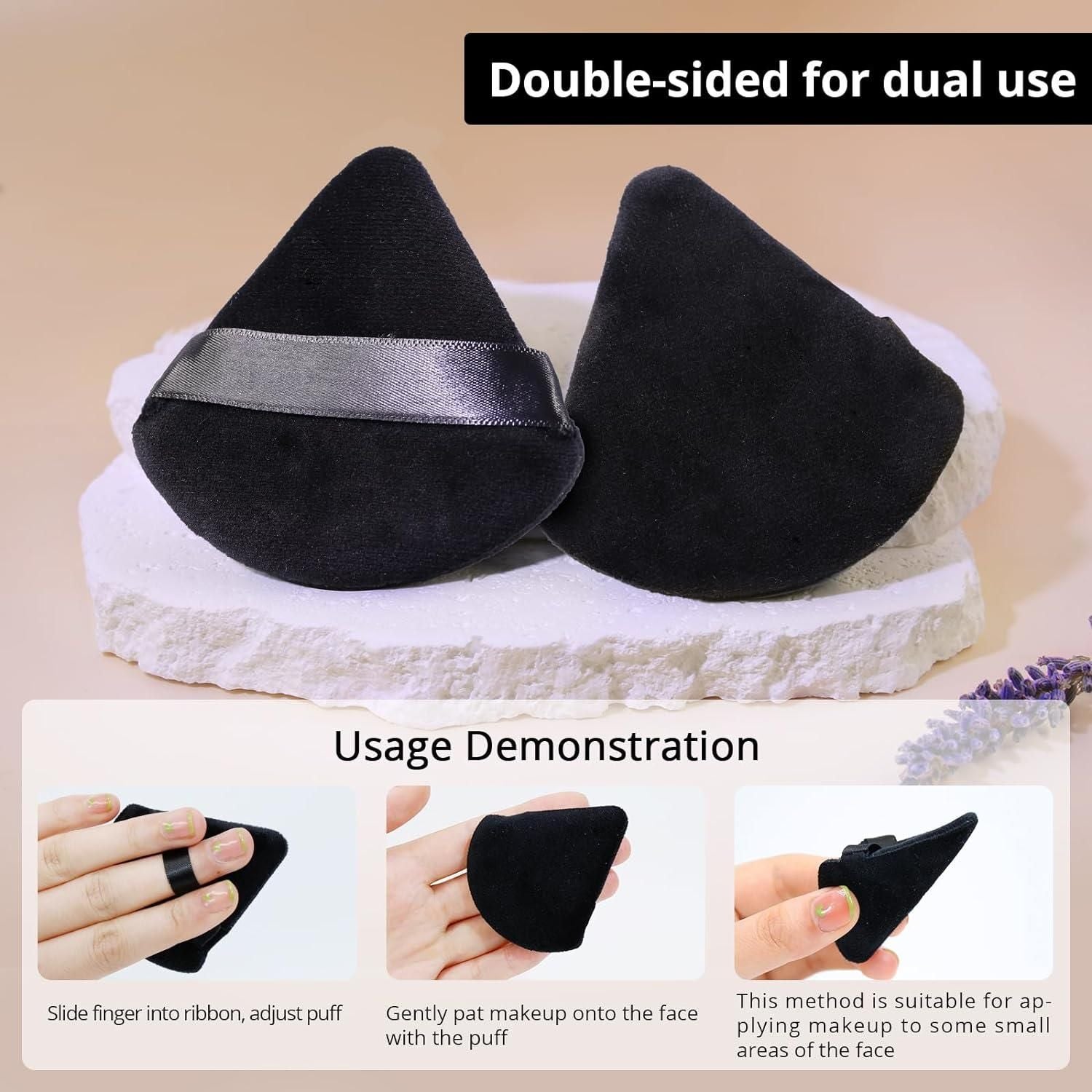 Triangle Powder Puffs for Face Powder Makeup Puff for Loose (Pack of 1) Secondary image