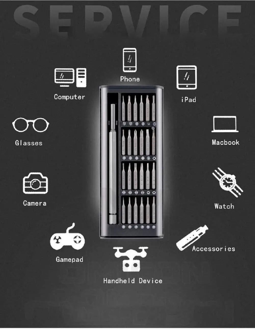 24 Pieces Precision Screwdriver Set Secondary image