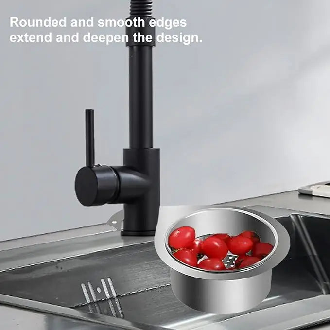 Stainless Steel Swan Drain Basket Sink Strainer Secondary image