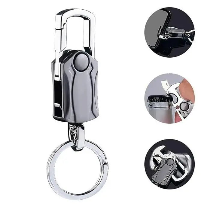 4 in 1 Keychain Spinner Multi-Function Tool Waist Double Ring Keychain Gift Secondary image