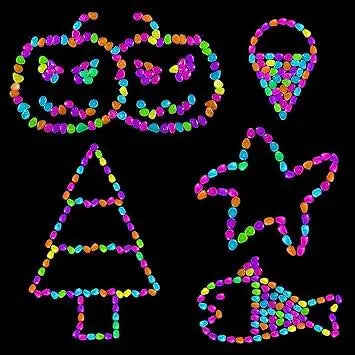 Mixed Color Glow Rocks Decorations Diy Decorative Pebbles Secondary image