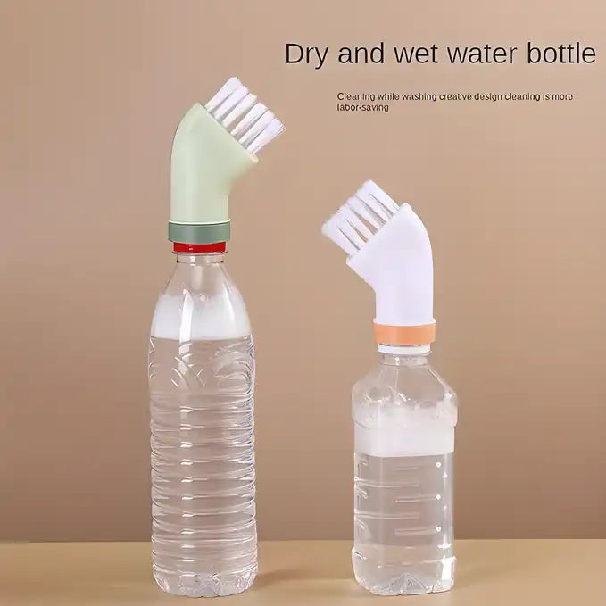 Multi-Use Cleaning Brush Can Be Connected To Mineral Water Bottle (Pack of 2) Secondary image