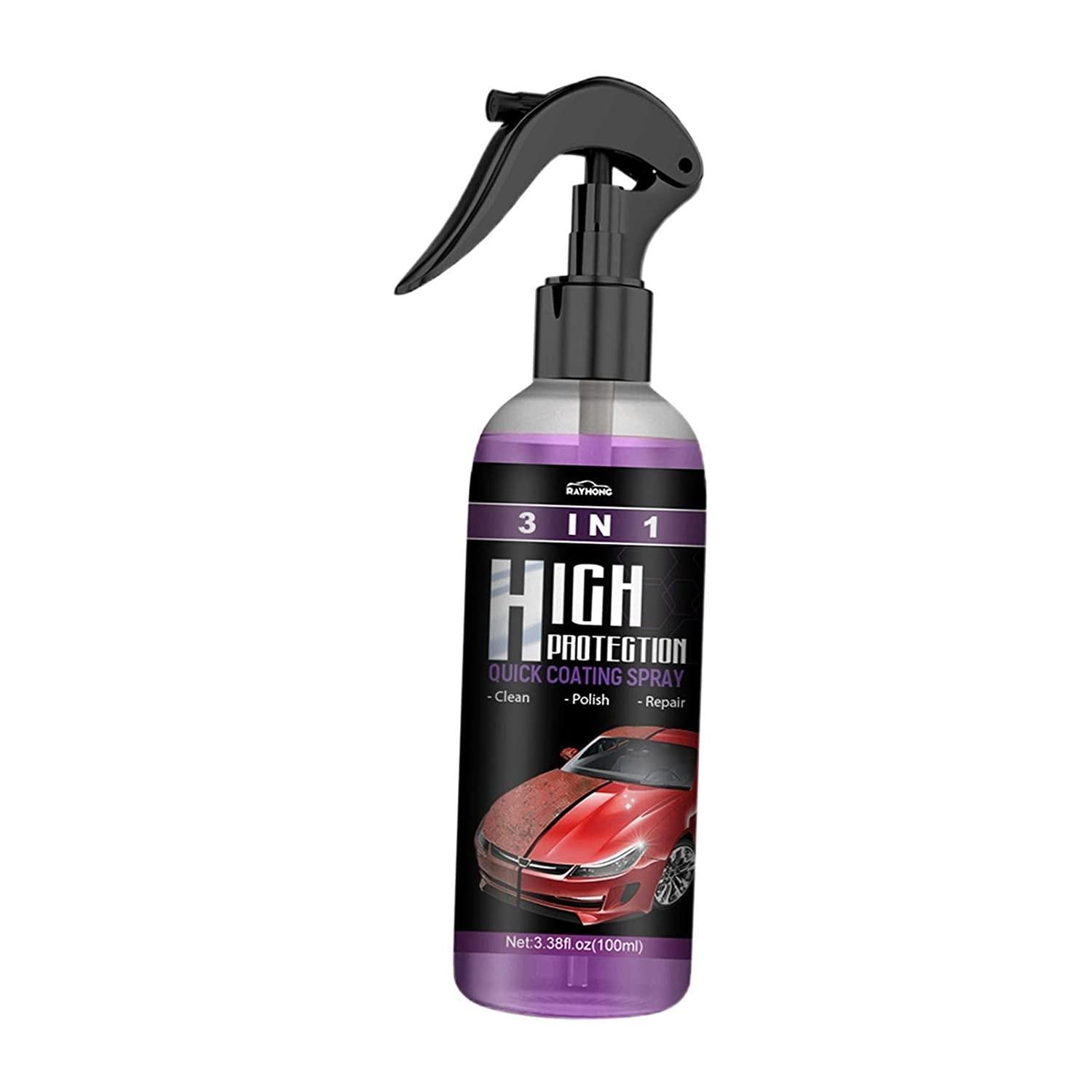 Hydrophobic Polish Nano Coating Agent Car Scratch Spray Cars Polishing for Motorcycles, Boats (Pack of 2) Secondary image