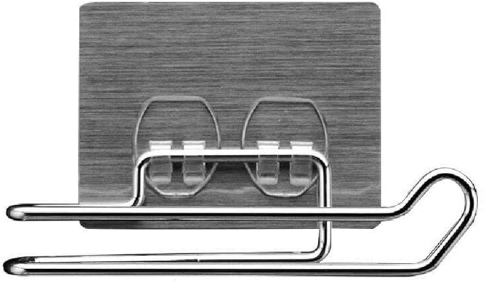 Stainless Steel No Drill Self Adhesive Toilet Paper Holder/Tissue Paper Roll Holder/Bathroom Rack for Kitchen/Towel Holder Secondary image