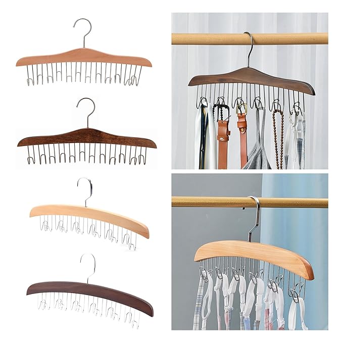 Hanger Anti Slip Multipurpose Belt Organizer for Shawls Purses Scarves Round Hook Secondary image