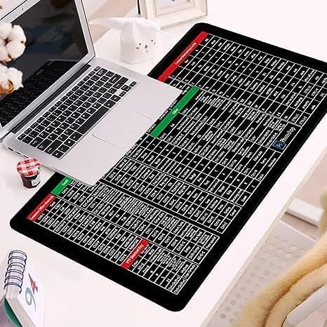 Quick Key Super Large Anti-Slip Keyboard Pad - with Office Software Shortcuts Pattern, Excel Shortcut Mouse Pad Non-Slip Secondary image