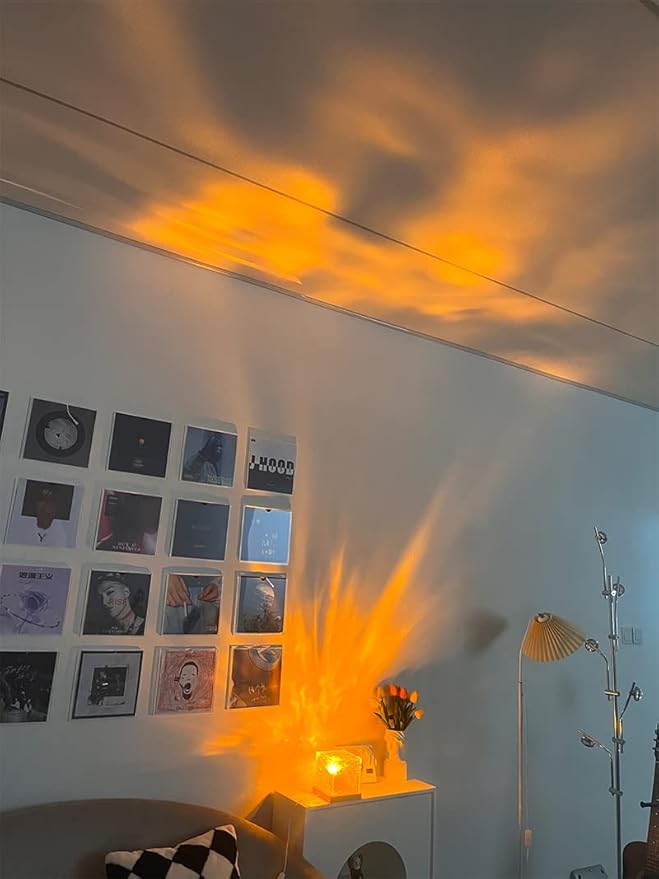 Wave Lamp, Wave Light Cube, Aurora Glow Lamp Crystal Night Light, Romantic Lamp for Room Decor, LED Wave Lights, Room Decor for Kids Secondary image