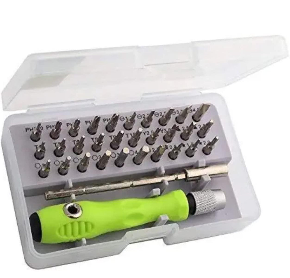32 in 1 Interchangeable Multipurpose Mini Screwdriver Magnetic Slot Wrench Bits Repair Tools Kit Set Main image