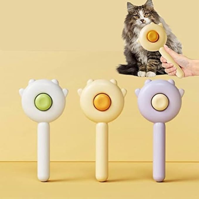 Cat hair brush, brush for hair, cat comb, hair brush, cat brush for grooming hair, short or long haired cats Secondary image