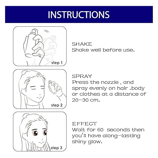 Shiny Glitter Spray For Night Club Party Dating Hair Body Glitter Spray Secondary image