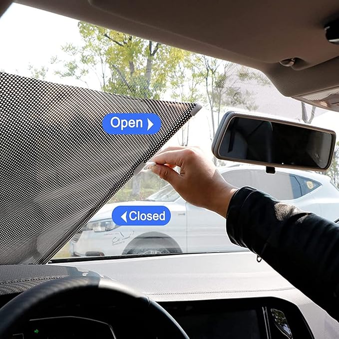 Universal Fit Magnetic Car Side Window Privacy Sunshade Car Window Curtain Secondary image